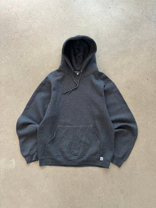 2000's Russell Athletic Blank Hoodie - M | Medium, Red