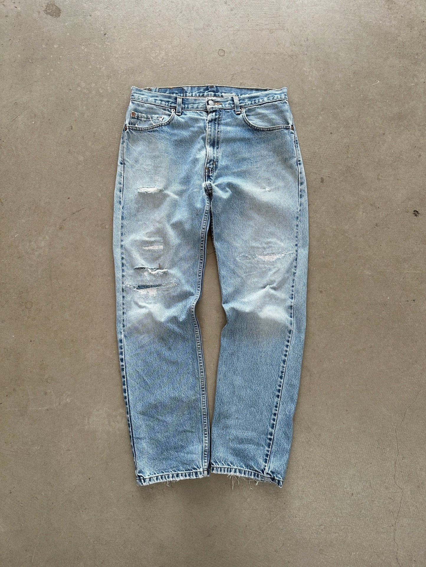 1990's Levi's Repaired 505 Jeans - 35 x 32 | Default Title, Red