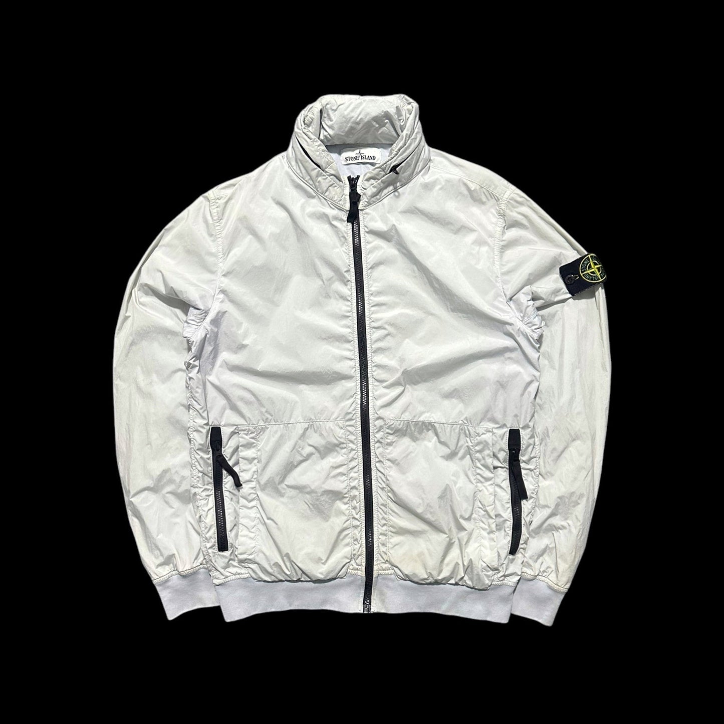 Stone Island Garment Dyed Crinkle Reps NY Jacket with Packable Hood