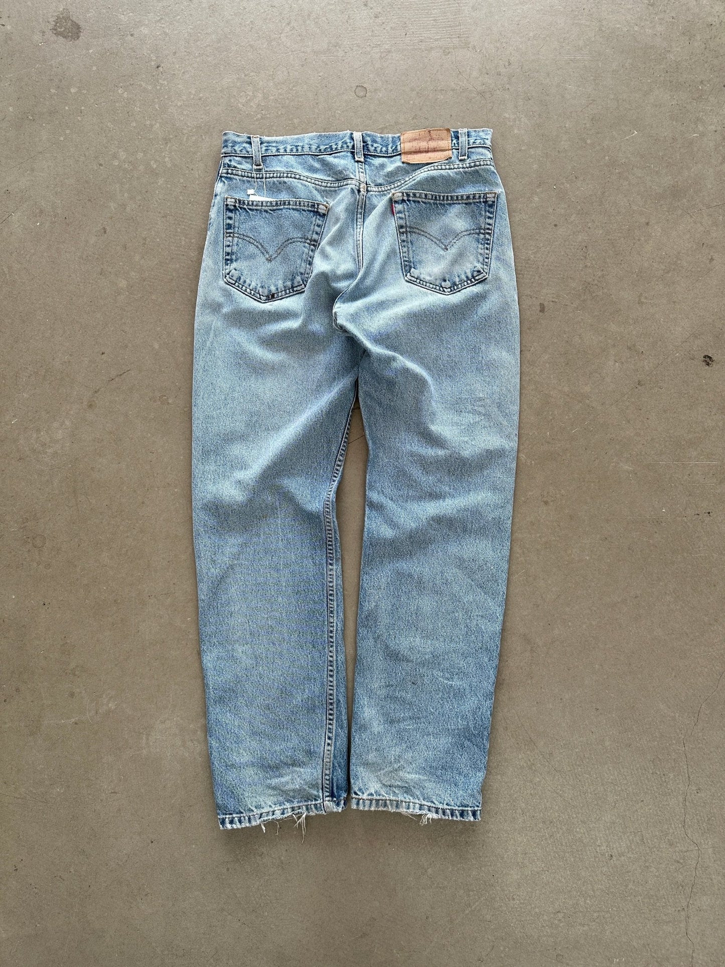1990's Levi's Repaired 505 Jeans - 35 x 32 | Default Title, Red