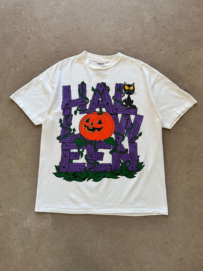 1990's Happy Halloween T-Shirt - XL | X-Large, Red