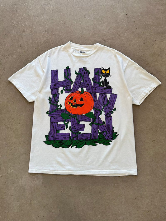 1990's Happy Halloween T-Shirt - XL | X-Large, Red