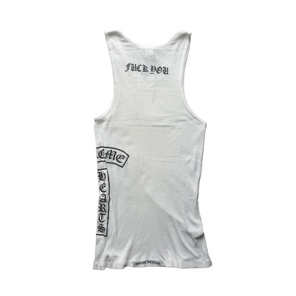 Chrome Hearts Vintage TBar Cross Logo Tank Top | Large, Tan