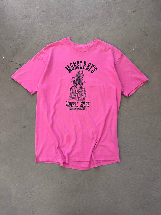1990's Monstrey's General Store T-Shirt - XL | X-Large, Red