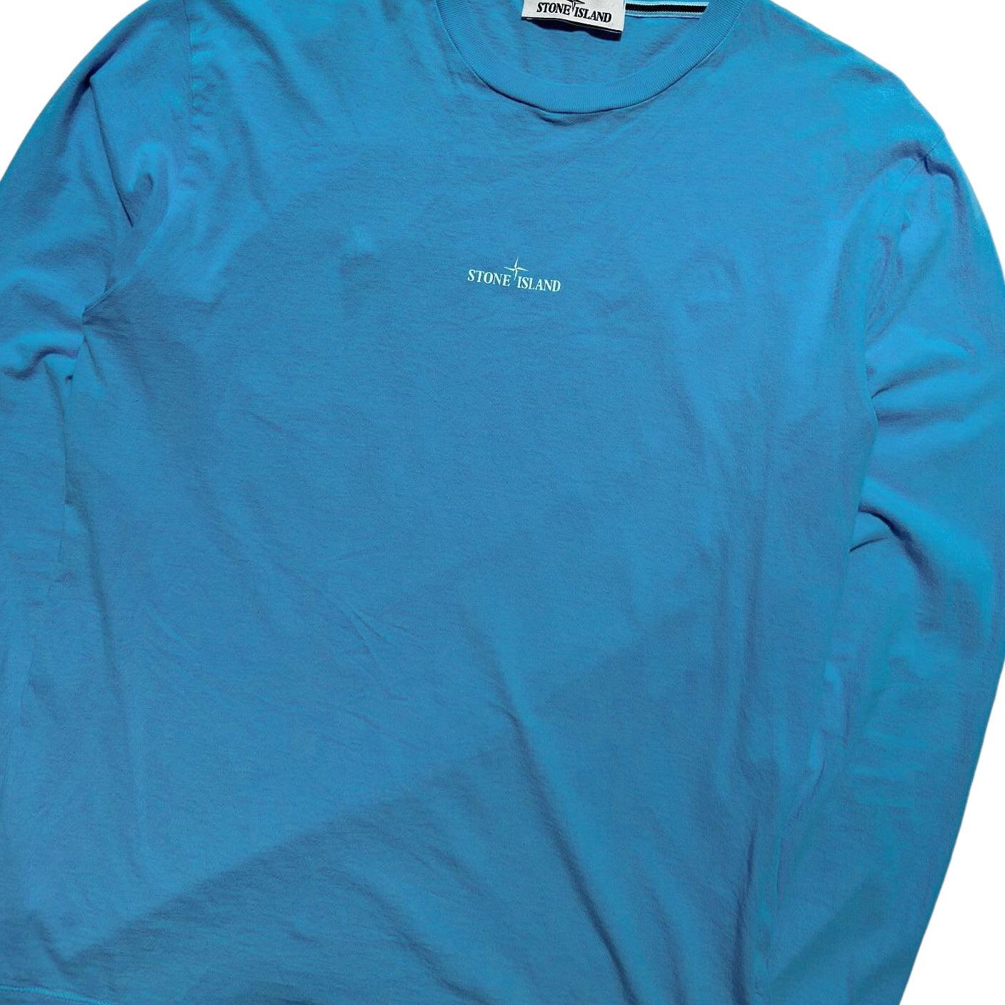 Stone Island Long Sleeved Spell Out T Shirt