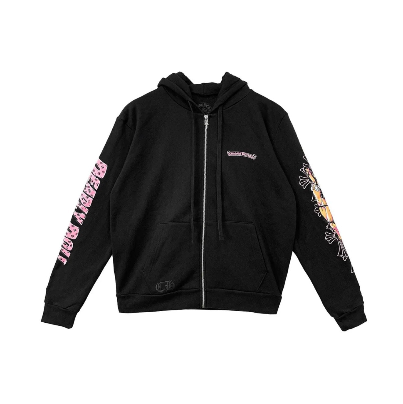 Chrome Hearts Deadly Doll Exclusive Zip Up Hoodie | Medium, Black