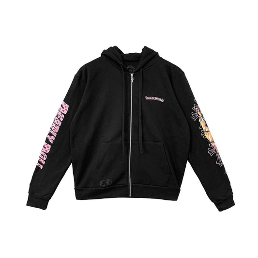 Chrome Hearts Deadly Doll Exclusive Zip Up Hoodie | Medium, Black