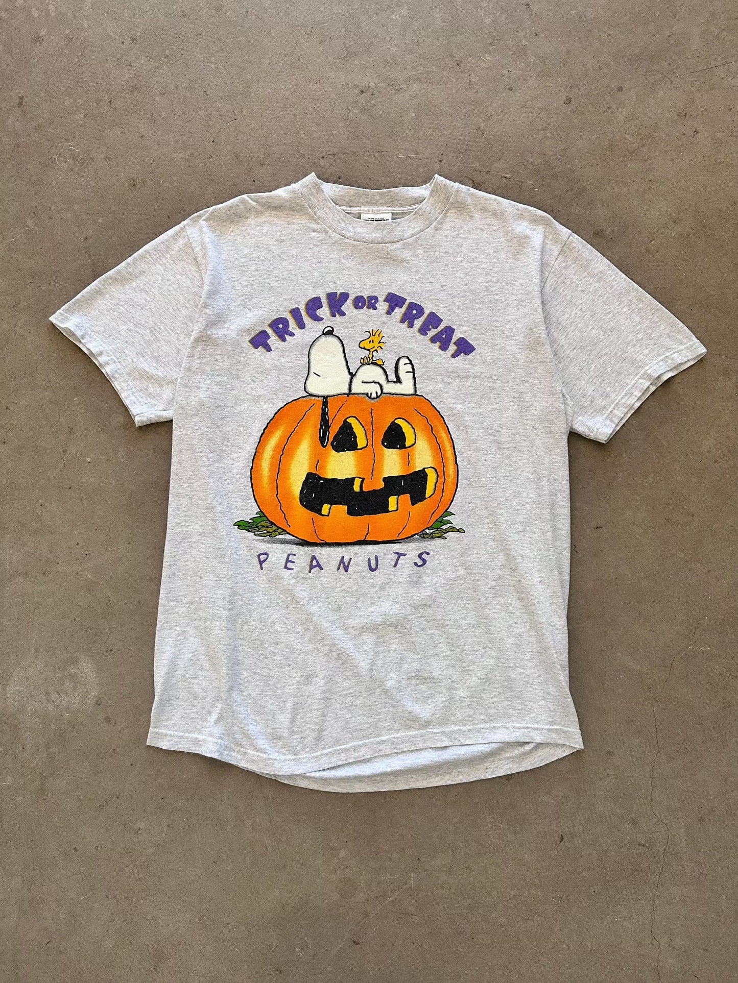 1990's Peanuts Trick or Treat T-Shirt - L | Large, Red
