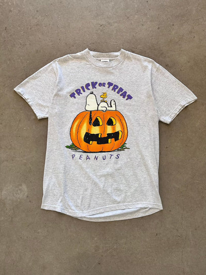 1990's Peanuts Trick or Treat T-Shirt - L | Large, Red