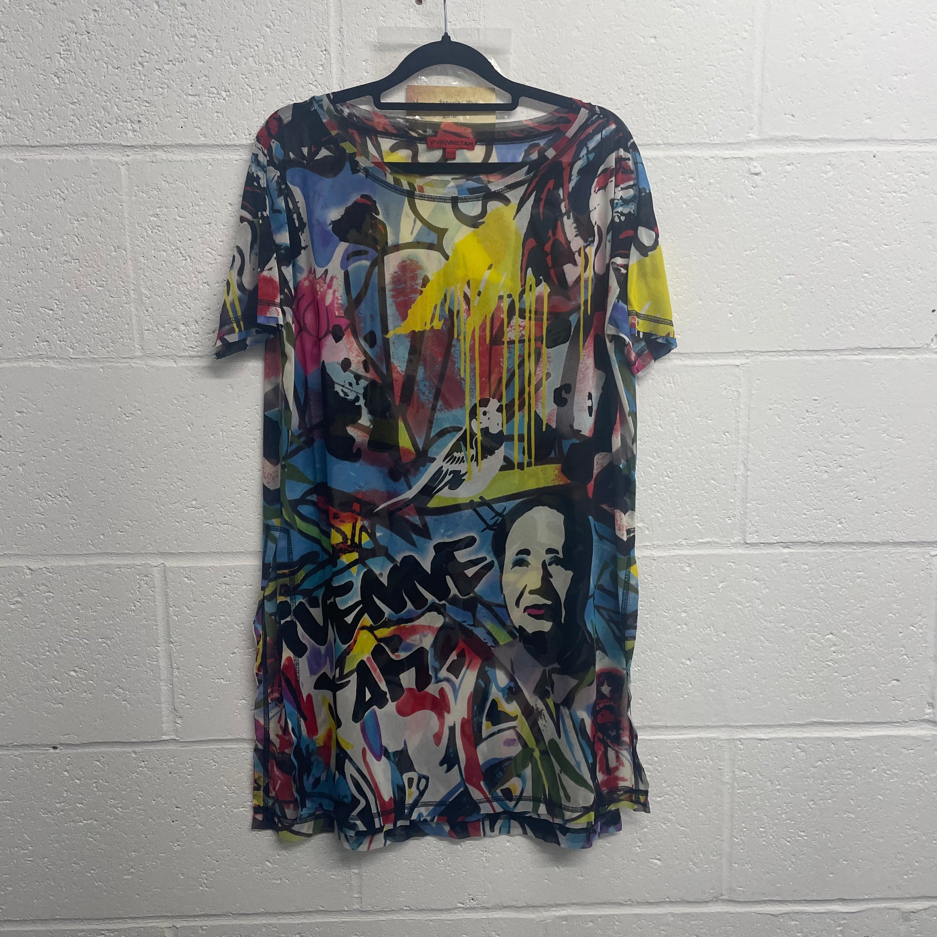 SS95 ARCHIVE Vivienne Tam mao Print Top Shirt ヴィヴィアンタム