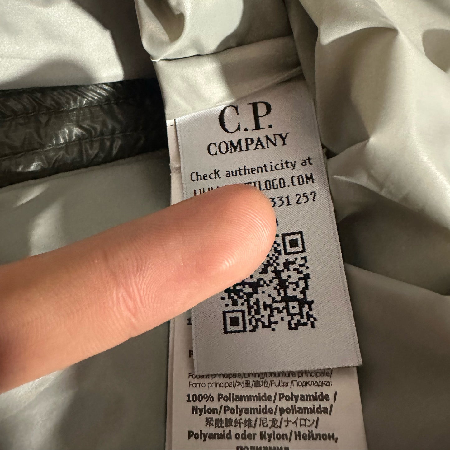 CP Company DD Shell Down Puffer Jacket with Micro Lens