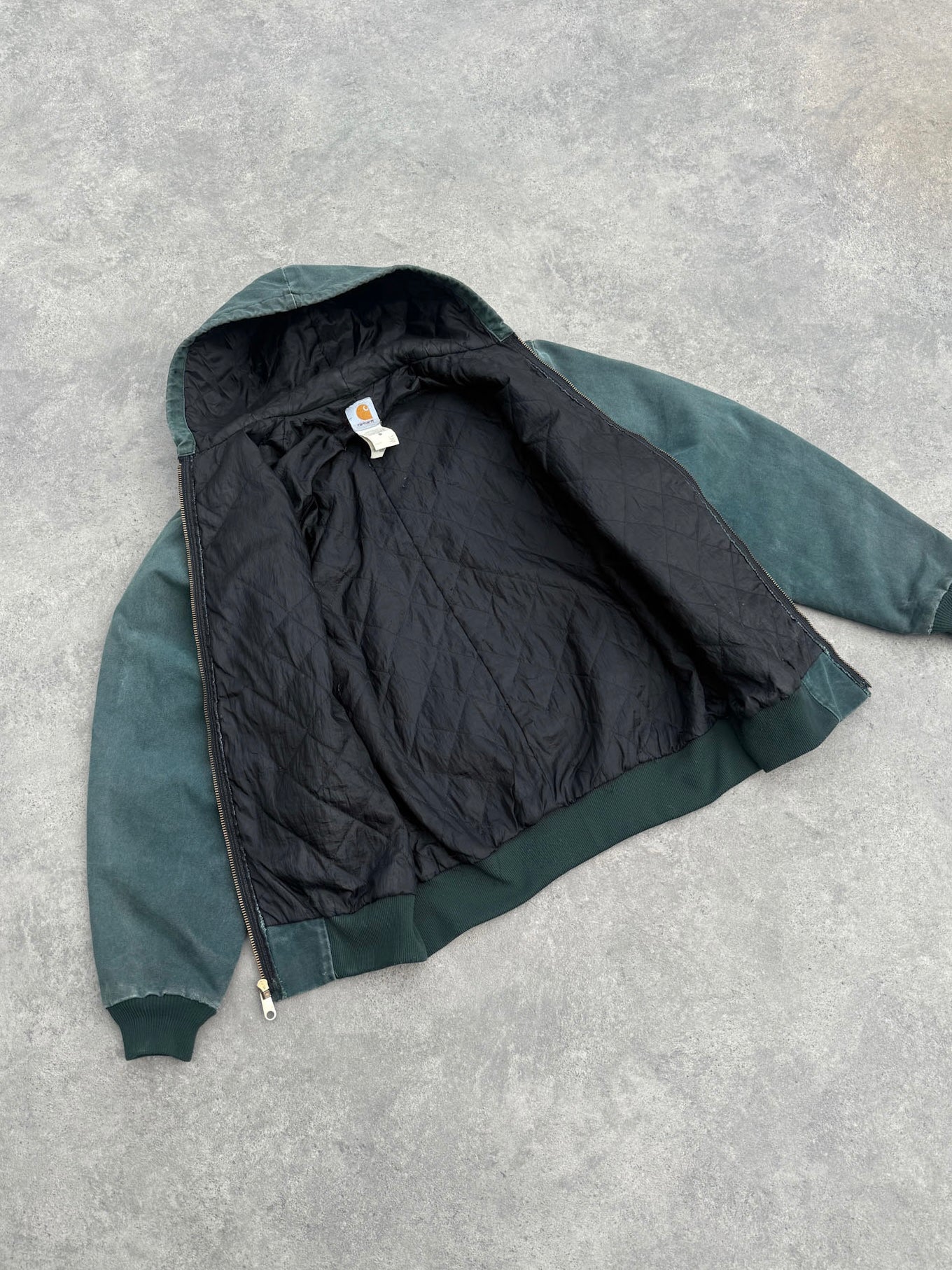 carhartt 1999 j06htg quilted lined hooded active jacket (l) | Default Title, Green