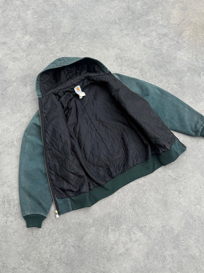 carhartt 1999 j06htg quilted lined hooded active jacket (l) | Default Title, Green