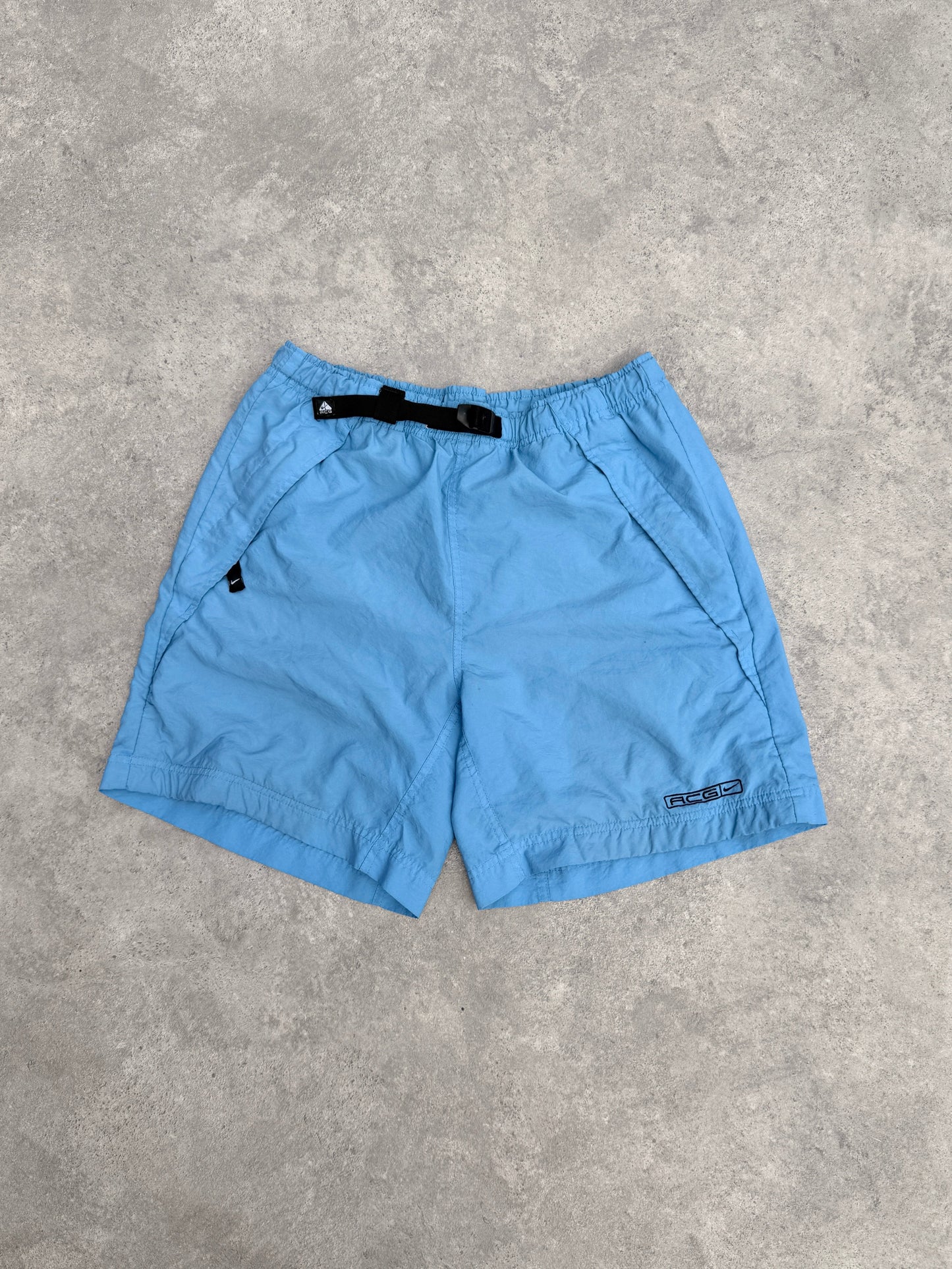 nike acg 1990s technical cargo shorts (m) | Default Title, Blue