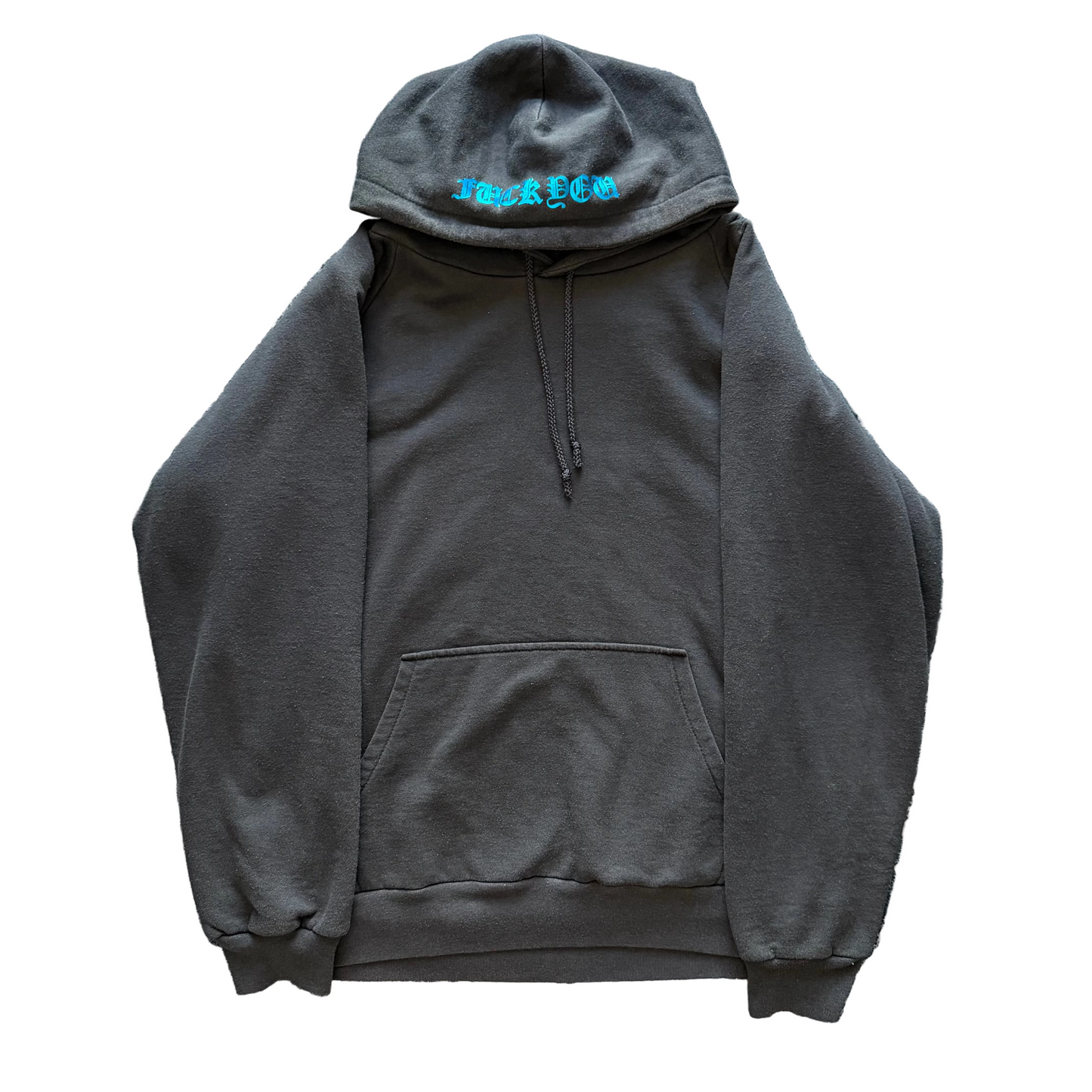 Chrome Hearts Metallic Blue Thermal Lined Pullover Hoodie | Medium, Blue