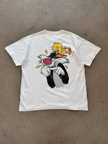 1994 Sylvester and Tweety Bird Warner Bros T-Shirt - L | Default Title, Red