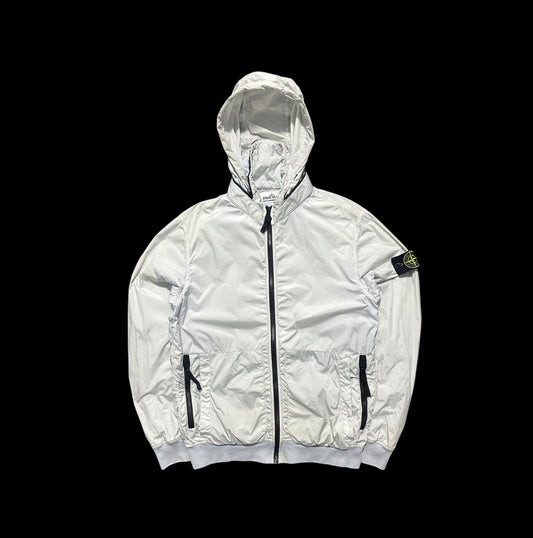 Stone Island Garment Dyed Crinkle Reps NY Jacket with Packable Hood