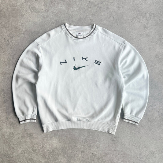 Nike RARE 1990s heavyweight embroidered sweatshirt (M)
