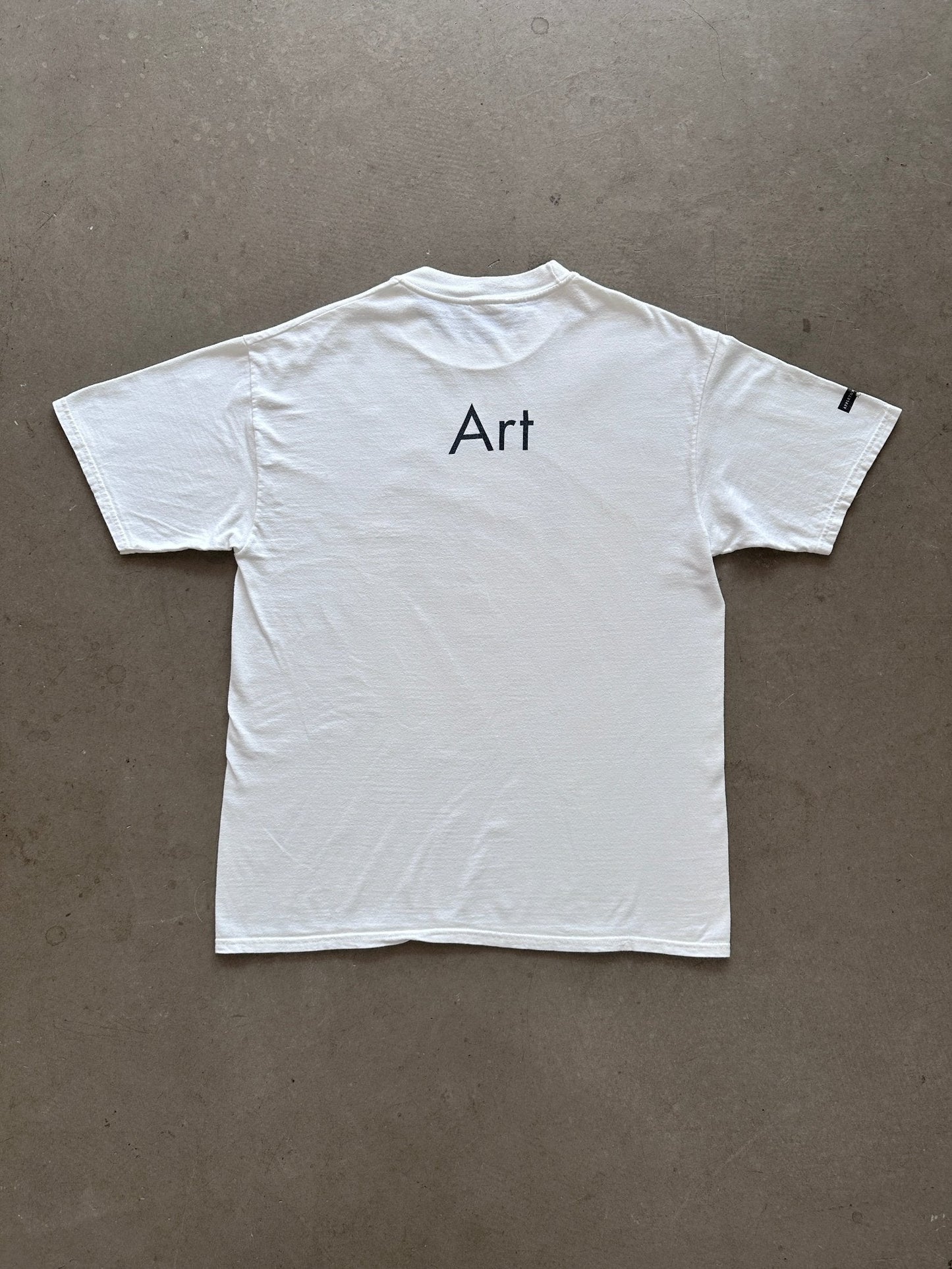 1990’s Utopia is an Art Form T-Shirt - L | White, Red