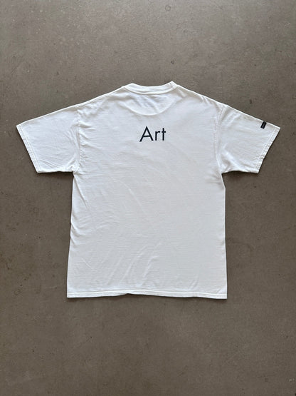 1990’s Utopia is an Art Form T-Shirt - L | White, Red