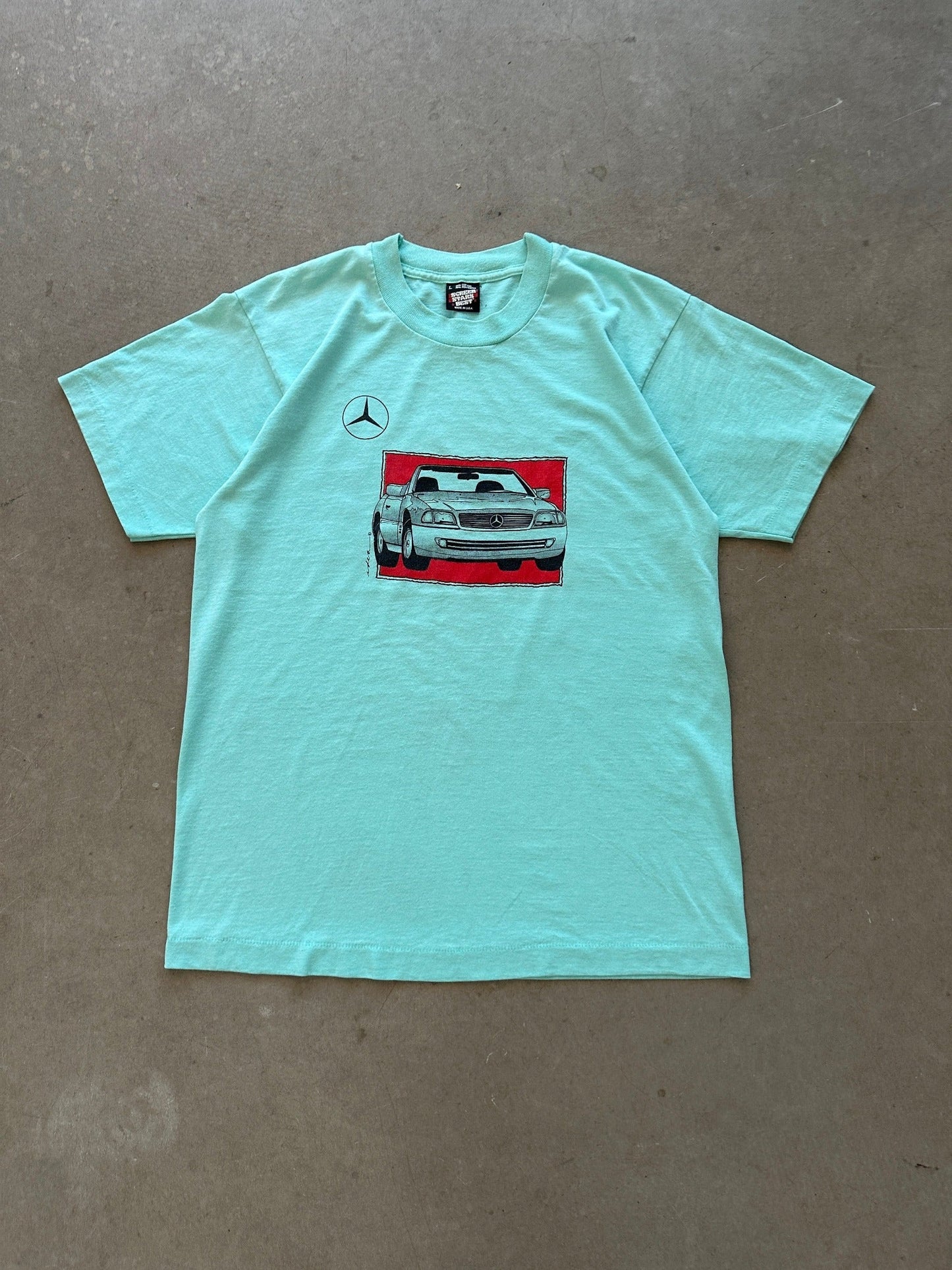 1990's Mercedes Benz 500SL T-Shirt - L | Large, Red