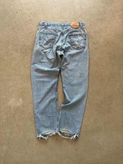 1990's Levi's 505 Repaired Jeans - 36 x 30 | W35, Red