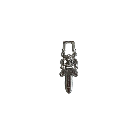 Chrome Hearts Rhodium Dagger Pendant | O/S, Silver