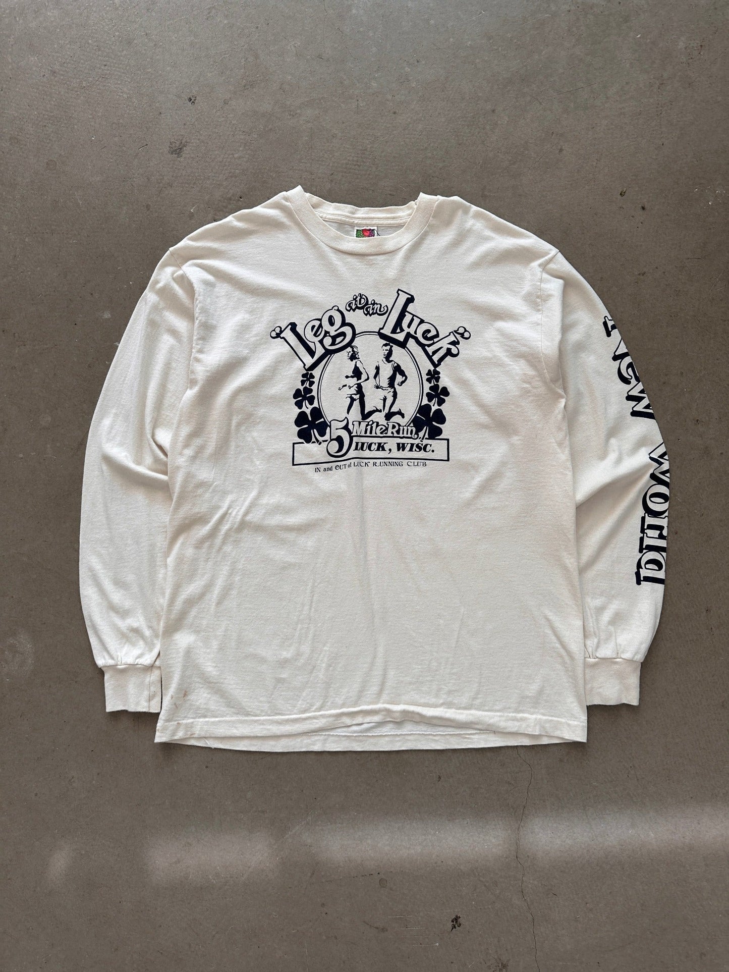 1990's In & Out of Luck Running Club Long Sleeve - XL | X-Large, Red