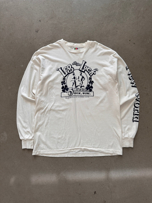 1990's In & Out of Luck Running Club Long Sleeve - XL | X-Large, Red