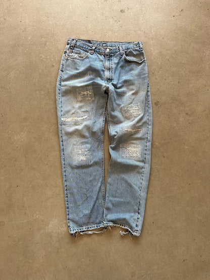 1990's Levi's 505 Repaired Jeans - 36 x 30 | W35, Red