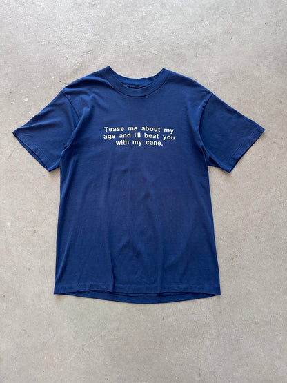1990's Tease Me About My Age T-Shirt - L | Large, Red