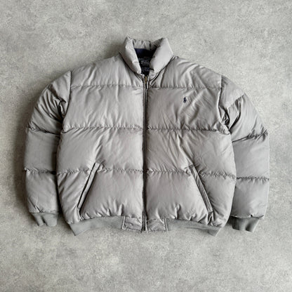 Ralph Lauren 1990s heavyweight down filled puffer bomber jacket (M)