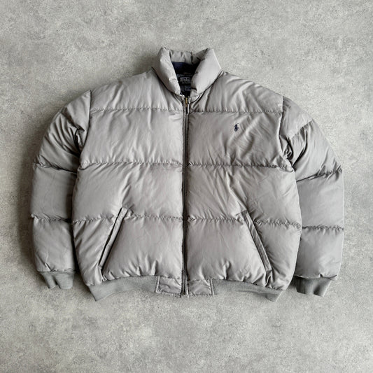 Ralph Lauren 1990s heavyweight down filled puffer bomber jacket (M)