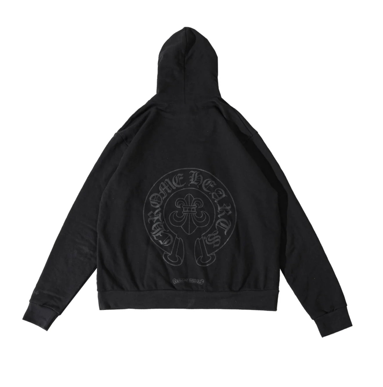 Chrome Hearts Cannes Exclusive Fleur De Lis Horseshoe Black Pullover Hoodie | Medium, Black