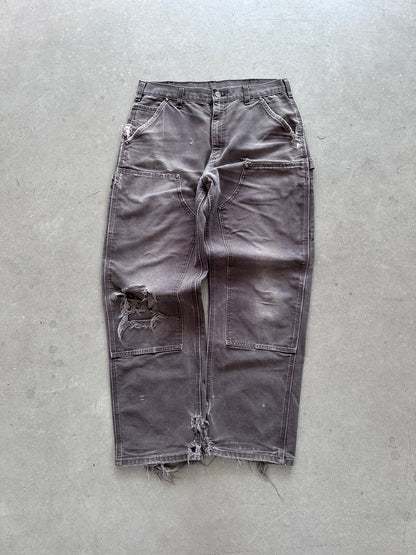 Carhartt Thrashed Double Knee Pants - 34 x 32 | W33, Red