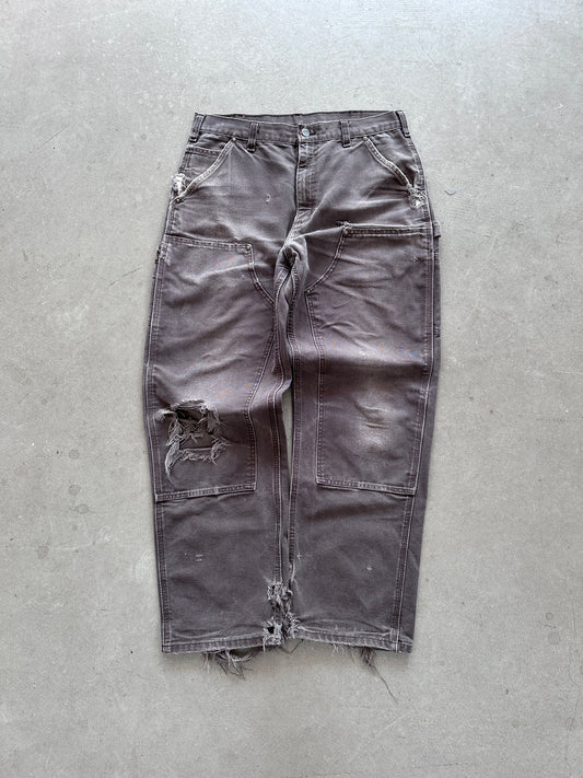 Carhartt Thrashed Double Knee Pants - 34 x 32 | W33, Red