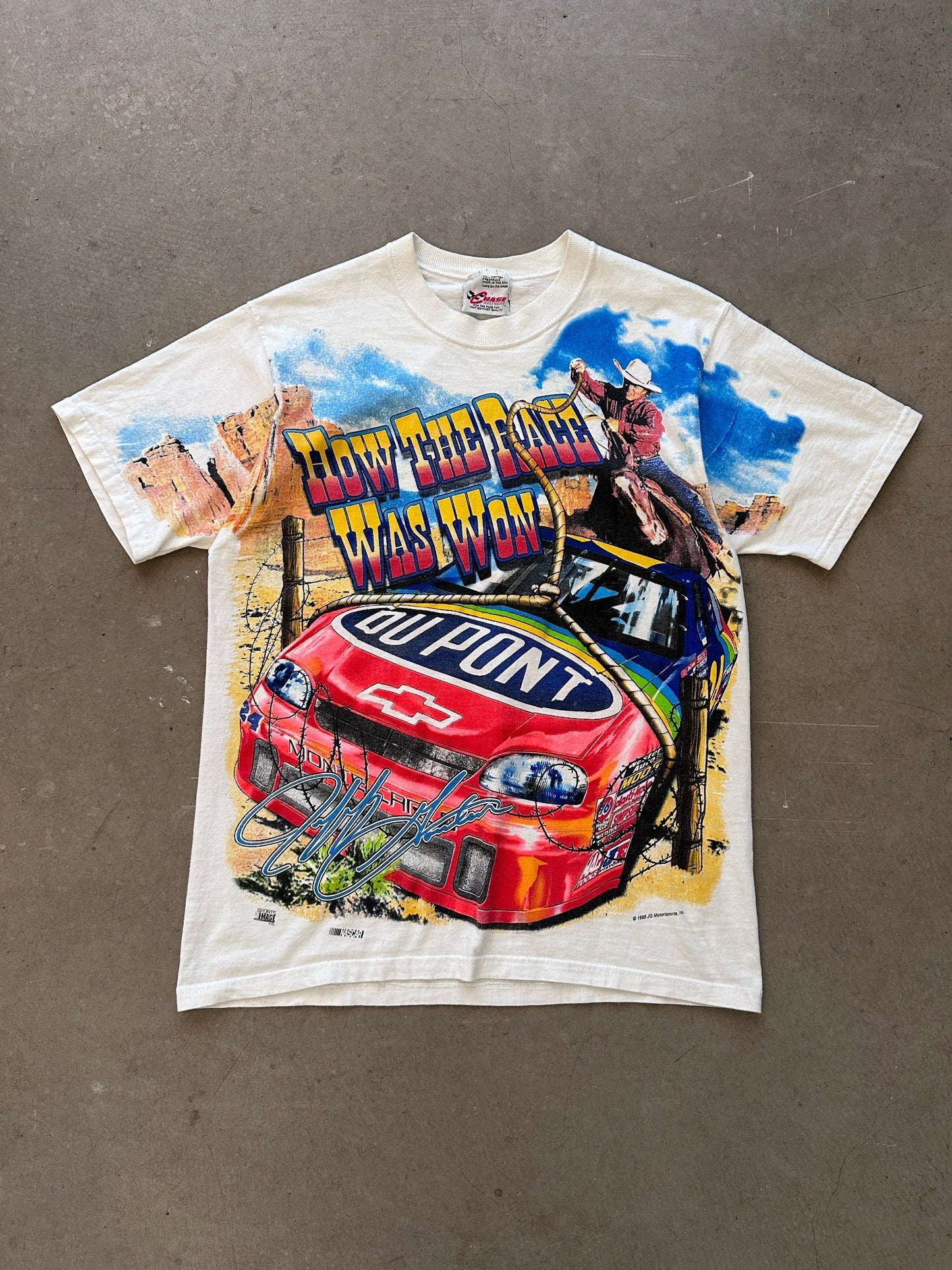 1998 Jeff Gordon How The Race Was Won T-Shirt - M | Medium, Red