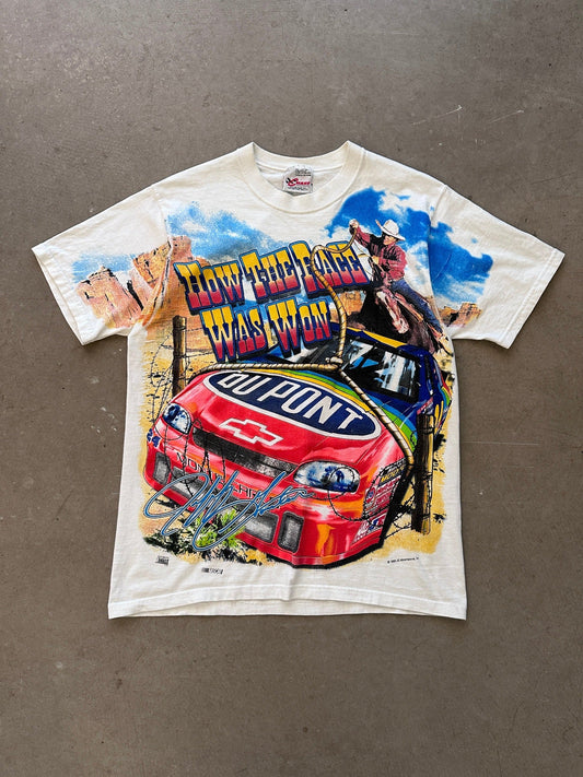 1998 Jeff Gordon How The Race Was Won T-Shirt - M | Medium, Red
