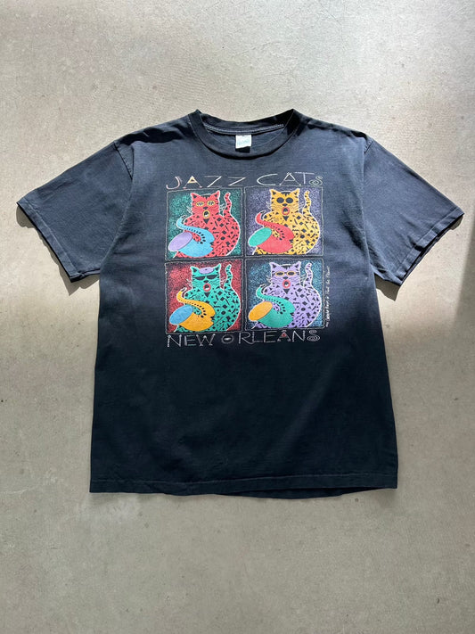 1992 Jazz Cats New Orleans T-Shirt - XL | X-Large, Red