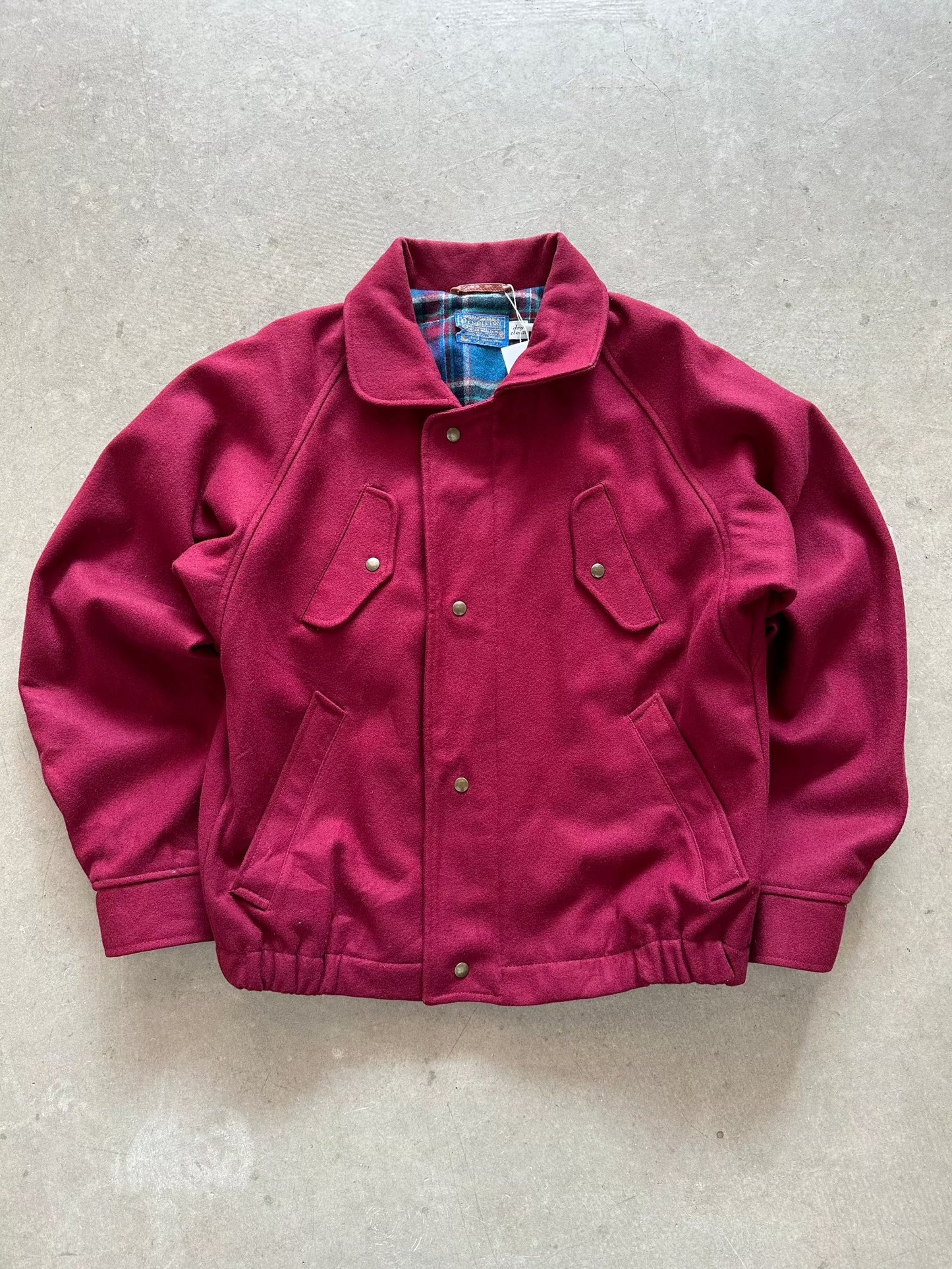 1980's Pendleton Woollen Jacket - M | Medium, Red