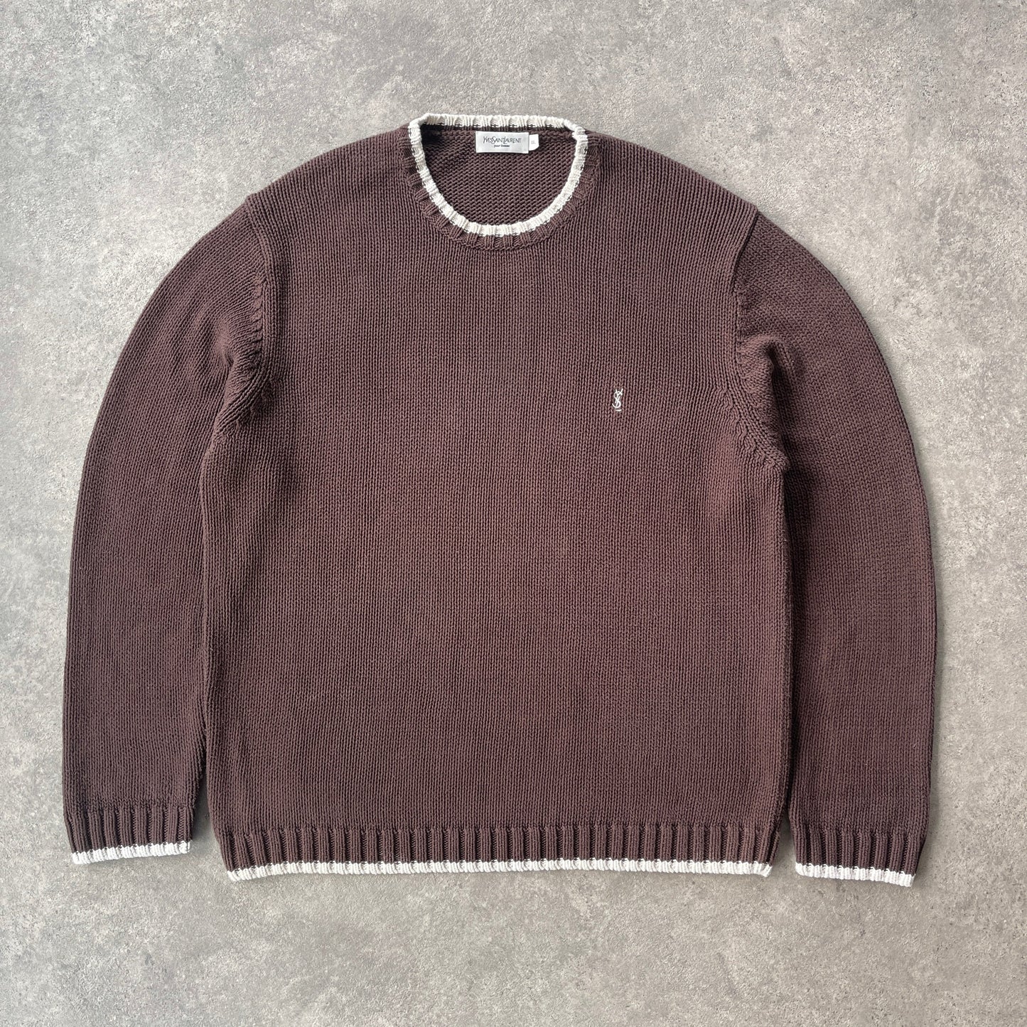 YSL RARE 2000s heavyweight knitted jumper (XXL)