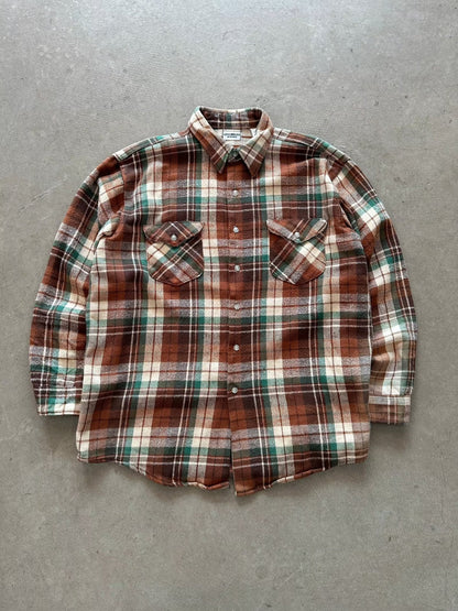 1980's Osh Kosh B'Gosh Flannel Shirt - XL | X-Large, Red