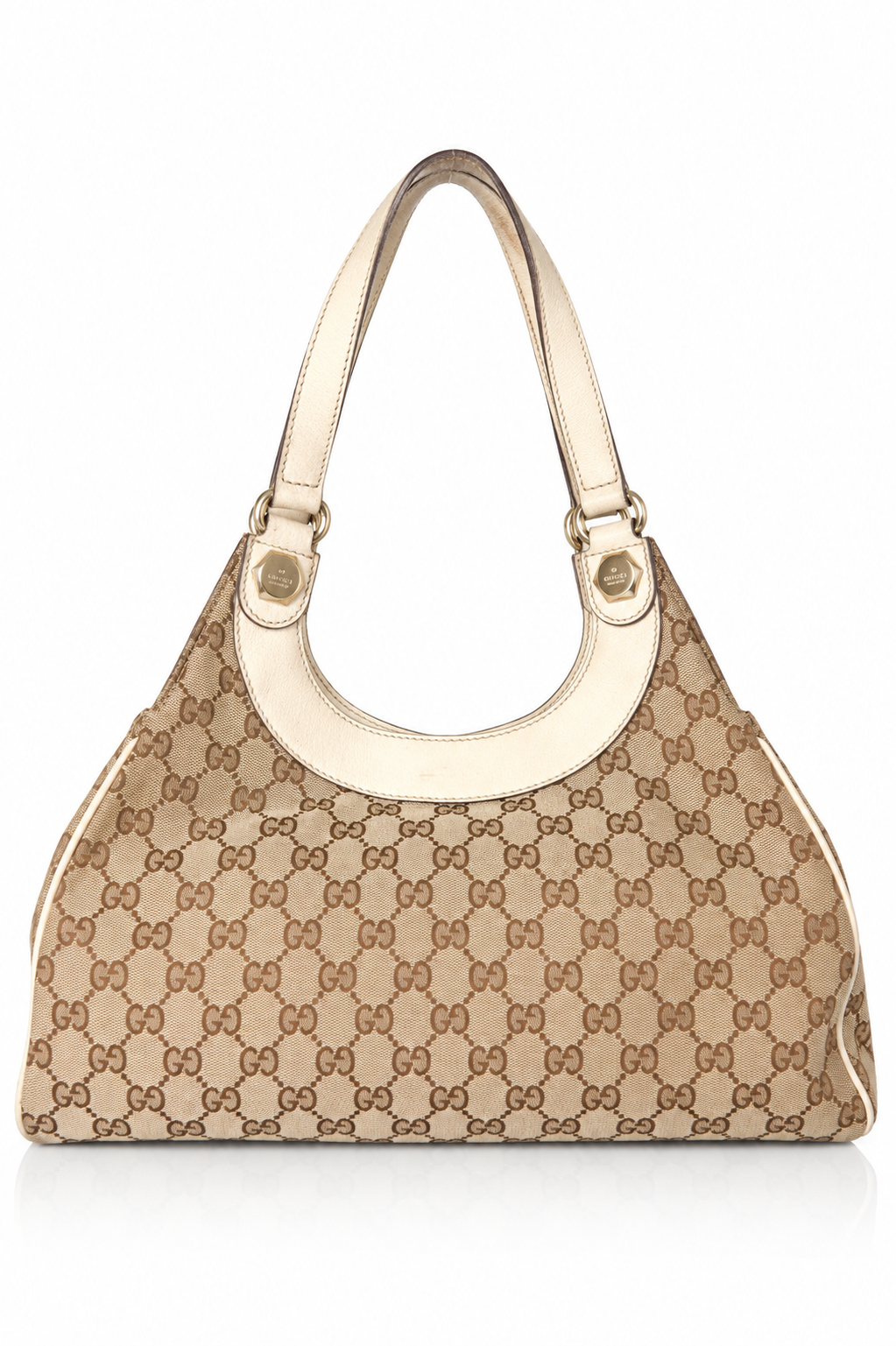 Gucci GG Monogram Canvas Hobo Shoulder Bag | O/S, Beige