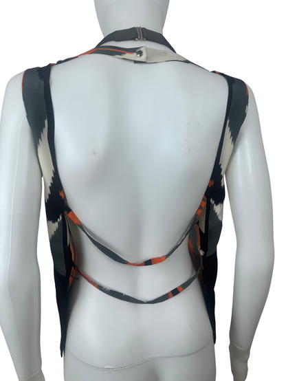 Backless patterned Top 