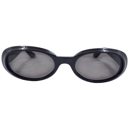 GUCCI sunglasses black thick plastic frame oval lenses model number on arms