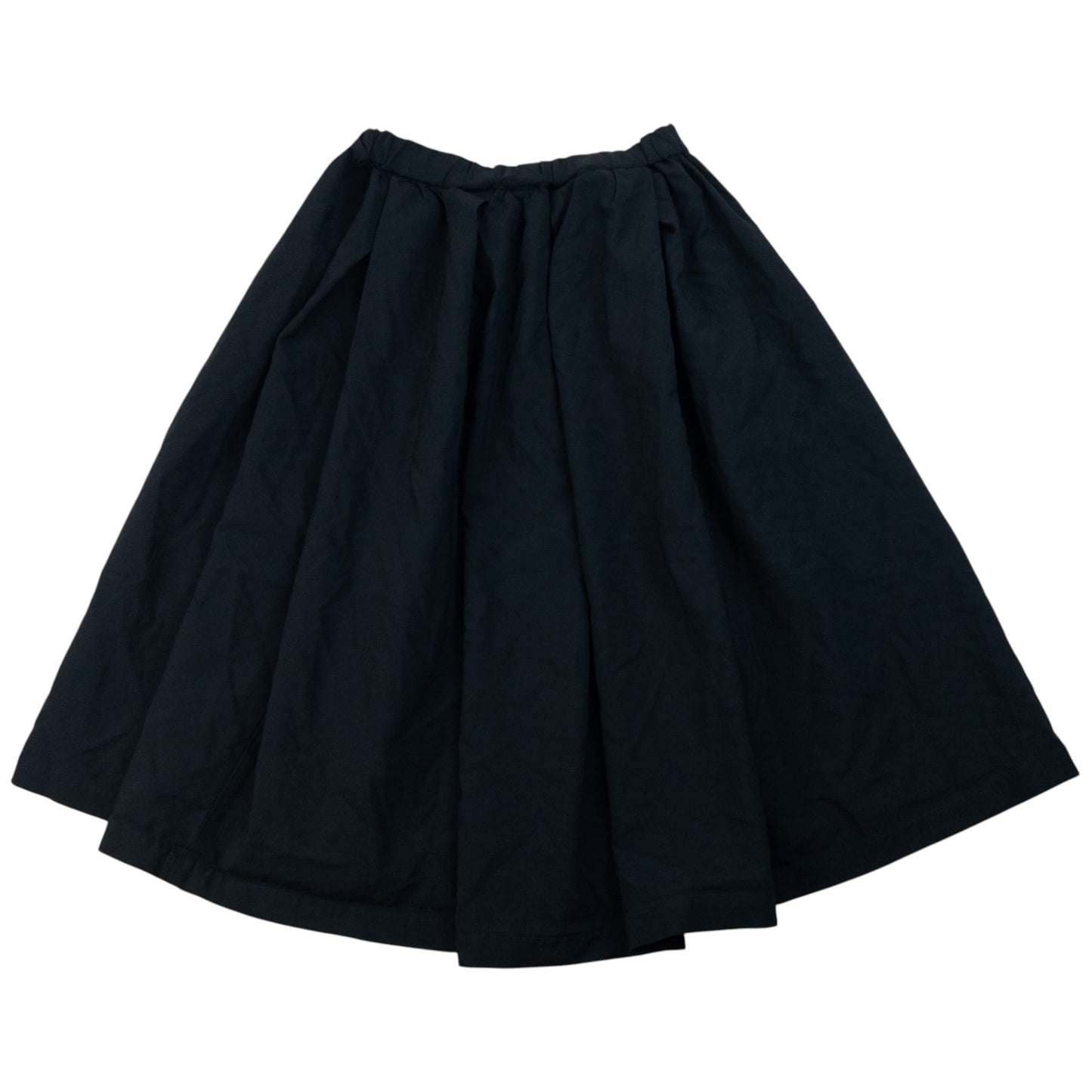COMME DES GARCONS black vintage skirt full gathered design with elastic and drawstring waist