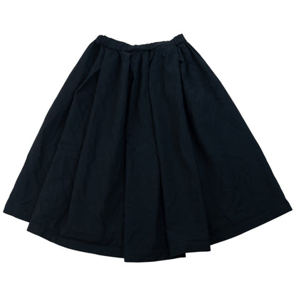 COMME DES GARCONS black vintage skirt full gathered design with elastic and drawstring waist