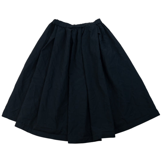COMME DES GARCONS black vintage skirt full gathered design with elastic and drawstring waist