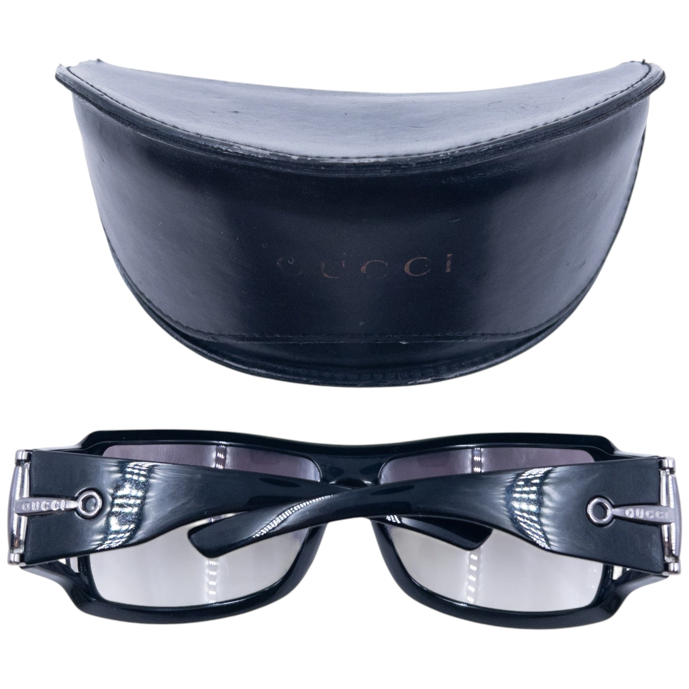 Vintage 2000s Gucci Horse Bit Sunglasses | O/S, Black | Known Source