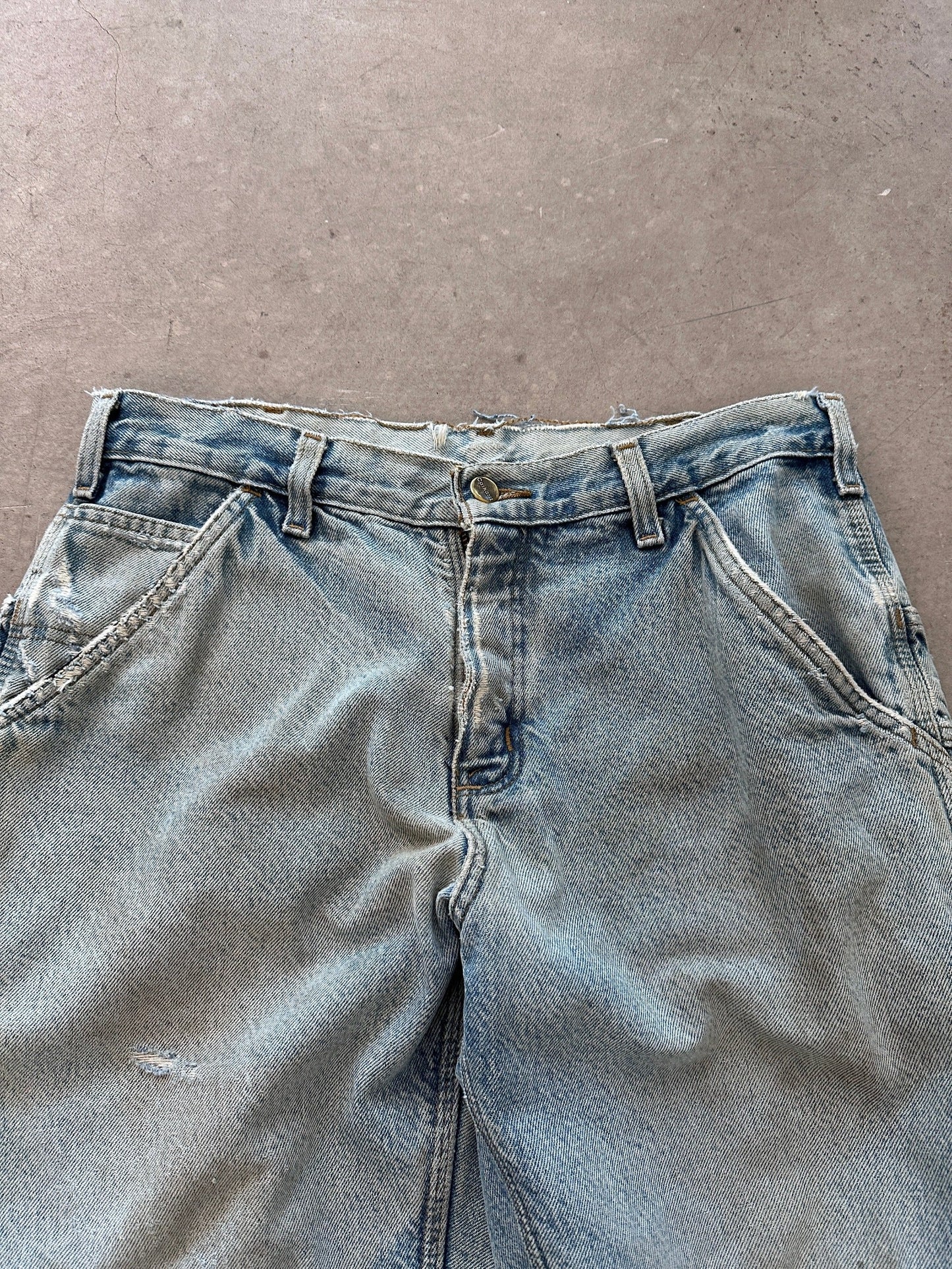 1990's Carhartt Lined Carpenter Jeans - 34 x 30 | 34", Red